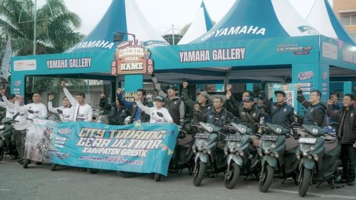 Yamaha, Grebek Pasar Rame di Gresik, Yamaha Buktikan Ketangguhan GEAR ULTIMA
