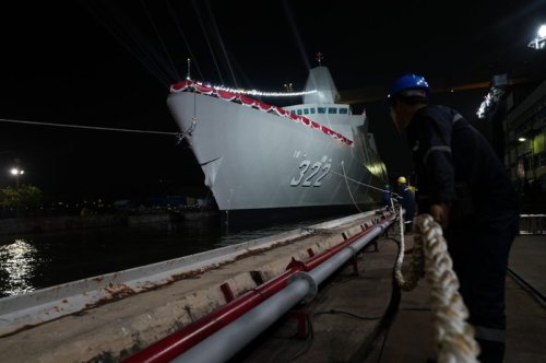 Indonesia Punya Kapal Frigate Baru! KRI Balaputradewa-322 Meluncur dari Surabaya
