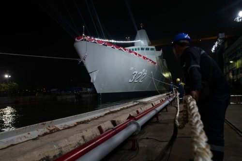 Indonesia Punya Kapal Frigate Baru! KRI Balaputradewa-322 Meluncur dari Surabaya