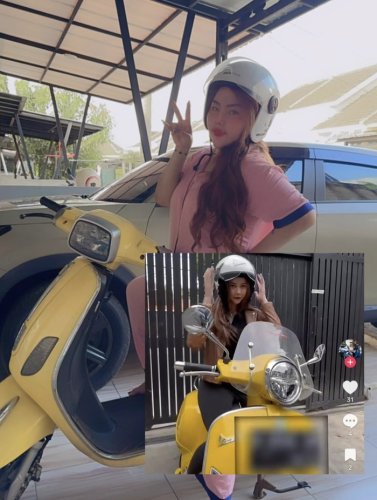 Harga Vespa Kuning Lisa Mariana dan Aura Kasih, Mana yang Lebih Mahal?