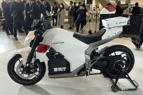 Motor Listrik Honda, Honda, Baru Meluncur, Motor Listrik Honda Langsung Jadi Kendaraan Polisi