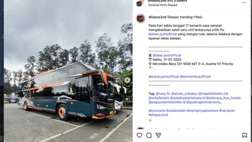 PO Haryanto Kini Punya Sleeper Bus, Layani Trayek Jakarta-Madura