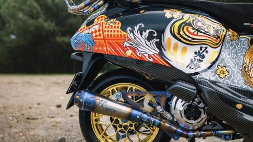 Modifikasi Yamaha Grand Filano Ini Usung Tema Jepang