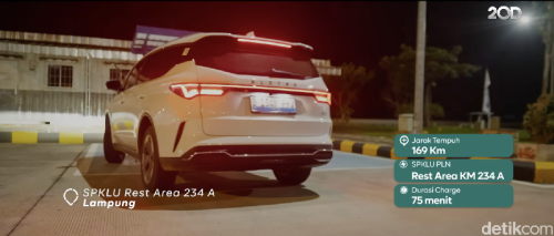 Total Biaya Ngecas Mobil Listrik Aletra L8 Dipakai Road Trip ke Sumatera