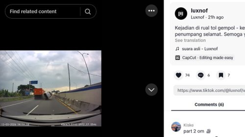 Detik-detik Daihatsu Xenia Hantam Bokong Truk: Kap Terbang-Terguling