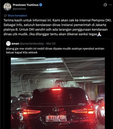 Viral Mobil Dinas Pelat Merah Dipakai Mudik hingga Serobot Antrean di Kapal