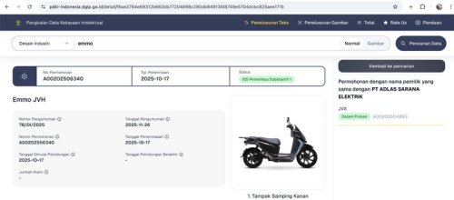 Diborong Proyek MBG, Desain Motor Listrik Emmo Baru Didaftarkan Akhir Tahun Lalu