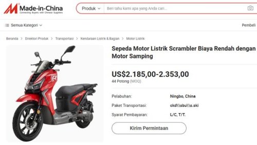 Motor MBG Mirip Buatan China, Pengamat Bilang Begini