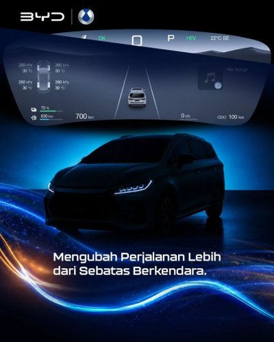 Inikah Mobil Hybrid Pertama BYD di RI yang Meluncur Sore Ini?