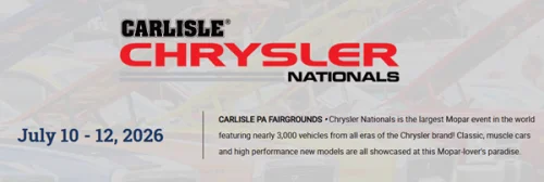 Chrysler, All Roads Lead to Carlisle for Chrysler Nationals This Week