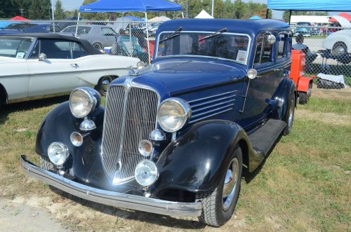 Old Cars Among the Old Cars at the Pumpkin Run