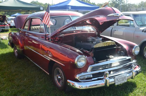 Old Cars Among the Old Cars at the Pumpkin Run