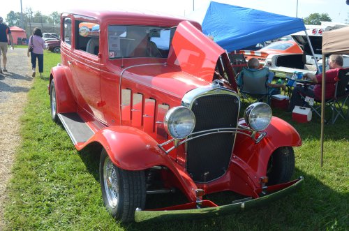 Old Cars Among the Old Cars at the Pumpkin Run