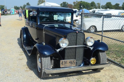 Old Cars Among the Old Cars at the Pumpkin Run
