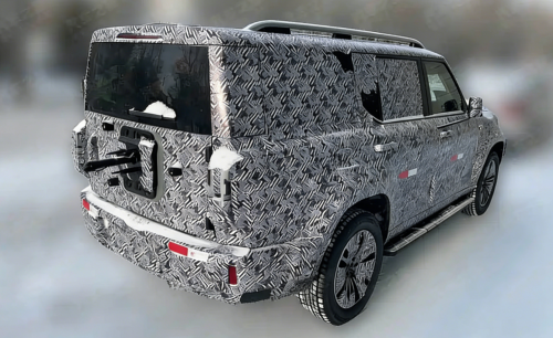 GWM Haval’s boxy flagship SUV spied with LiDAR roof, six‑seat layout, launch due 2026