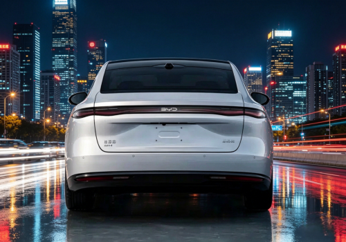 BYD unveils Seal 08 flagship cabin with flash charging ahead of launch