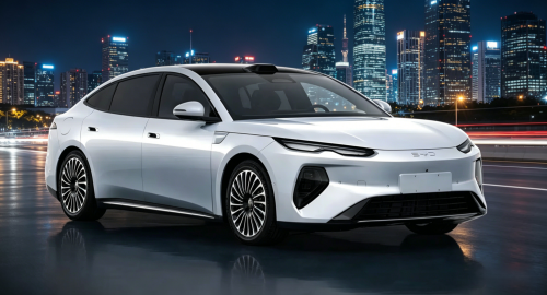 BYD unveils Seal 08 flagship cabin with flash charging ahead of launch