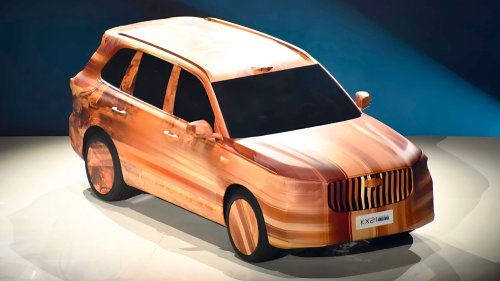 Geely KX21 flagship HEV crossover teased in China as Galaxy M9 sister model