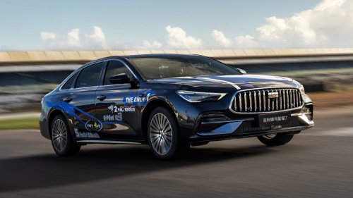 Geely, Chinese Geely Starshine 7 sedan hit Silverstone F1 Circuit and began mass production