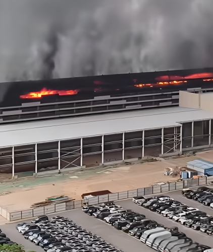 BYD, BYD Shenzhen factory fire hits scrapped vehicle garage, blaze contained, no casualties
