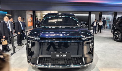 Chery’s Exeed EX9 flagship SUV showcased in Beijing, positioned against Zeekr 9X