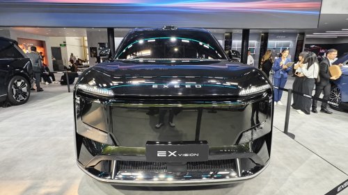 Chery’s Exeed EX9 flagship SUV showcased in Beijing, positioned against Zeekr 9X