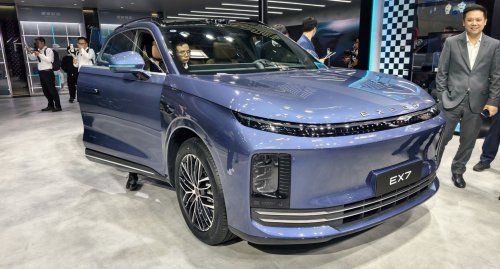Chery’s Exeed EX9 flagship SUV showcased in Beijing, positioned against Zeekr 9X