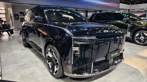 Chery’s Exeed EX9 flagship SUV showcased in Beijing, positioned against Zeekr 9X