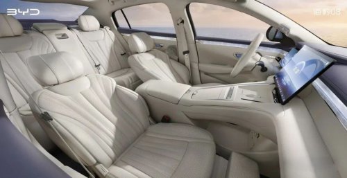BYD unveils Seal 08 flagship cabin with flash charging ahead of launch