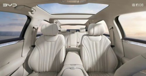 BYD unveils Seal 08 flagship cabin with flash charging ahead of launch