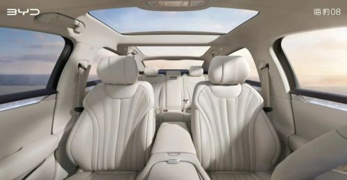 BYD unveils Seal 08 flagship cabin with flash charging ahead of launch