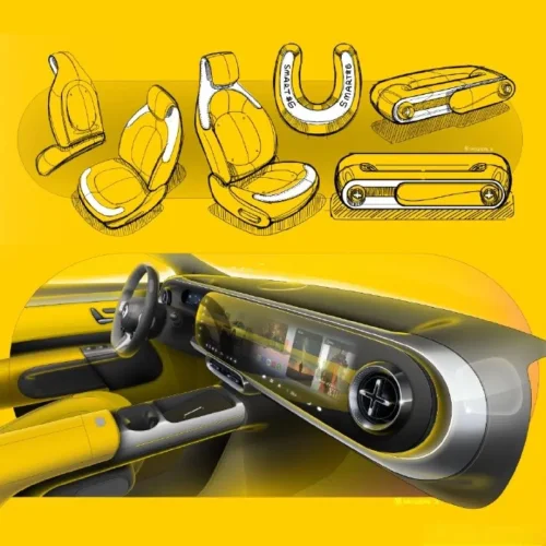 Smart #6 EHD interior sketches reveal luxury liftback sedan ahead of 2026 Beijing premiere