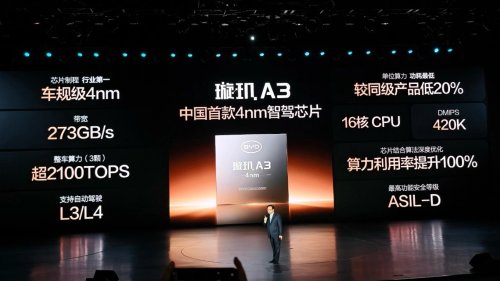 BYD, BYD released Xuanji A3 ADAS chip as it aims at accident-free traffic