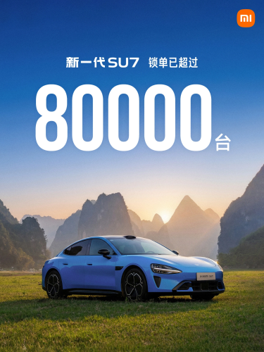 Xiaomi, Xiaomi SU7, Xiaomi SU7 hits 80,000 orders in 48 days, April deliveries exceed 30,000 units