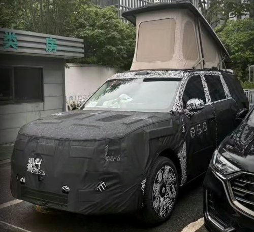 Xiaomi’s first full-size SUV: Sky Nomad N90 spotted in China, 500+km EREV with built-in tent