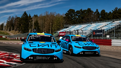 Geely, Geely Cyan Racing dominates Spanish track debut with new Preface TCR platform