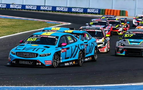 Geely, Geely Cyan Racing dominates Spanish track debut with new Preface TCR platform