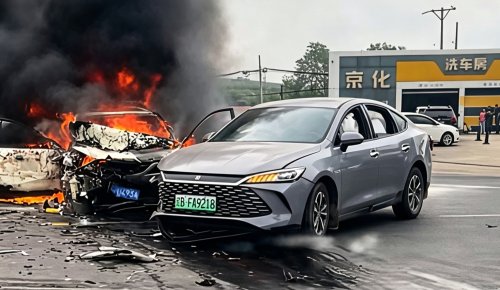 BYD, BYD Qin, PHEV, Mazda, Mazda 3, BYD Qin L PHEV breaks electric fire stereotype as Mazda 3 ignites