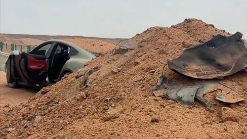 Xiaomi, Xiaomi SU7, Xiaomi SU7 flew over a mound as active safety failed to avoid the crash