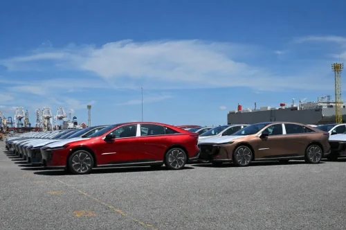 Mazda 6e RHD production cars spotted as EV liftback prepped for Thai and Australian deliveries in July