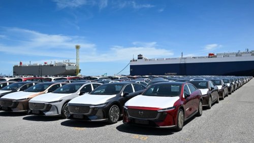 Mazda 6e RHD production cars spotted as EV liftback prepped for Thai and Australian deliveries in July
