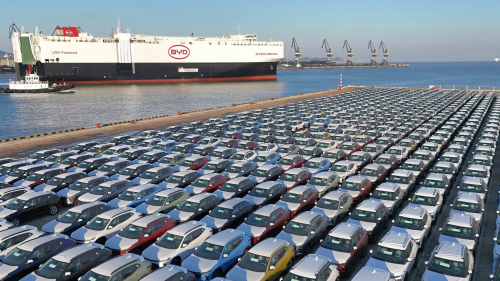 China’s monthly vehicle exports exceed 1 million for the first time, with NEVs claiming over half
