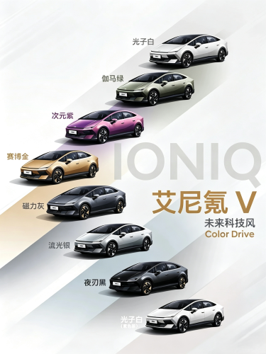 Hyundai, Hyundai Ioniq V drops retro pixels for 620 km cyberpunk fastback in gold and purple options