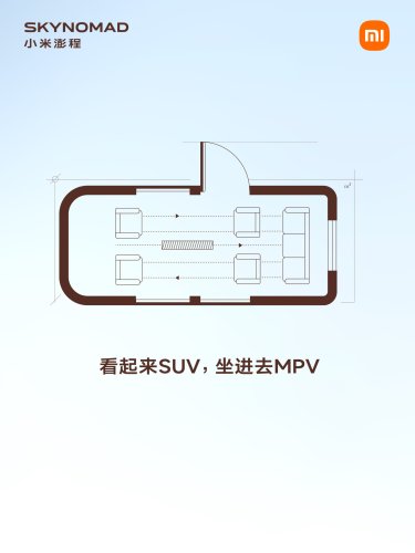 Xiaomi, Xiaomi teases Sky Nomad N90 ahead of official reveal, MPV-style interior exposed