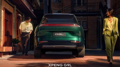 The Xpeng G9L revealed interior with the widest second-row space