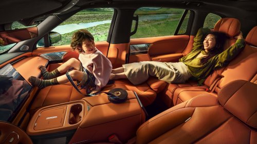 The Xpeng G9L revealed interior with the widest second-row space