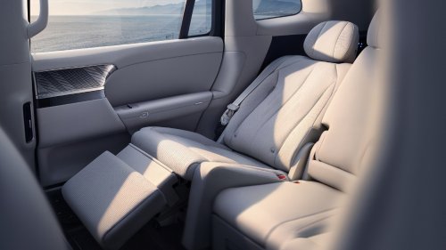 The Xpeng G9L revealed interior with the widest second-row space