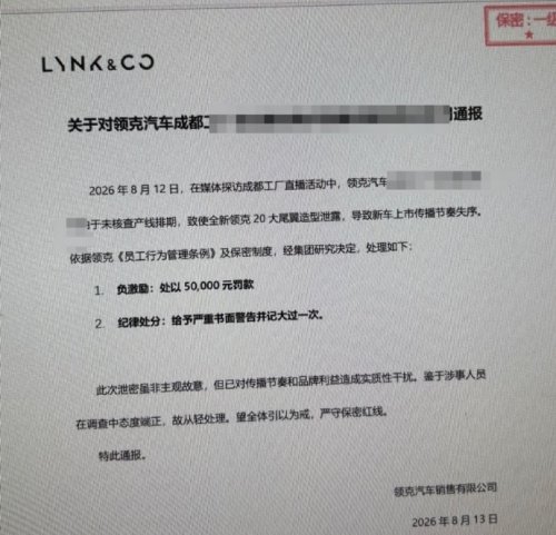Lynk Co, Lynk & Co executive gets 7,500 USD “negative bonus” after livestream leaks Z20 spoiler kit