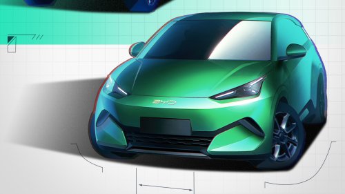 Design sketches of the second-gen BYD Seagull were revealed in China