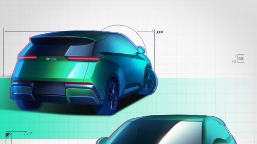 Design sketches of the second-gen BYD Seagull were revealed in China